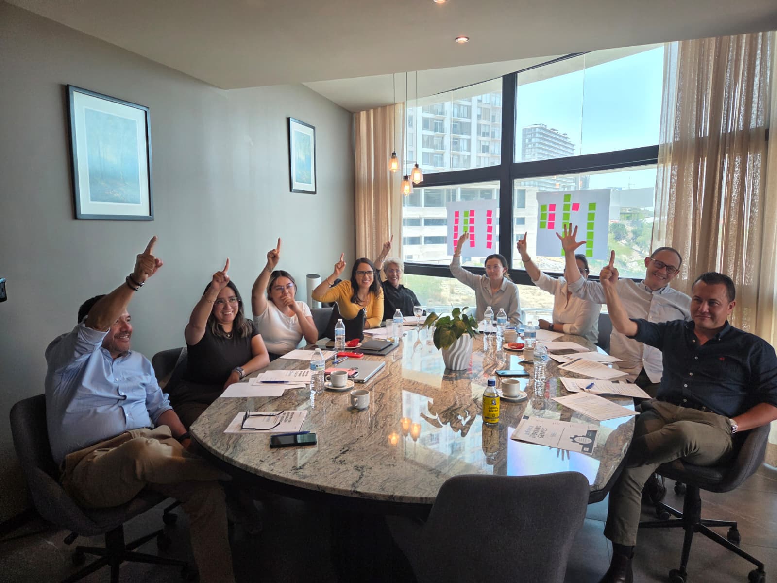 Workshop de liderazgo y cultura con un equipo de trabajo