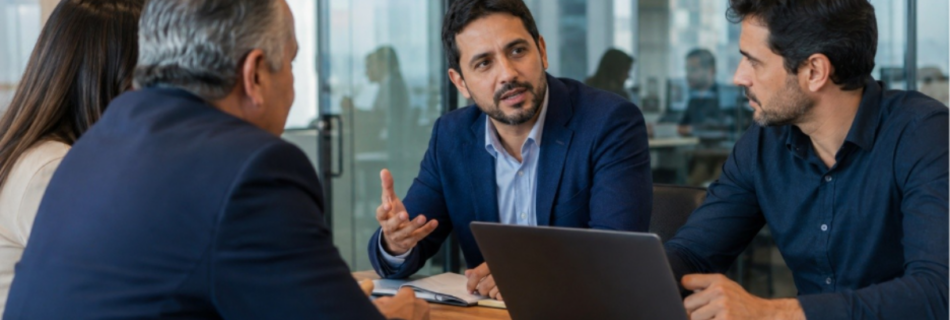 Ventas técnicas en una reunión entre perfiles comerciales y técnicos de una empresa de tecnología